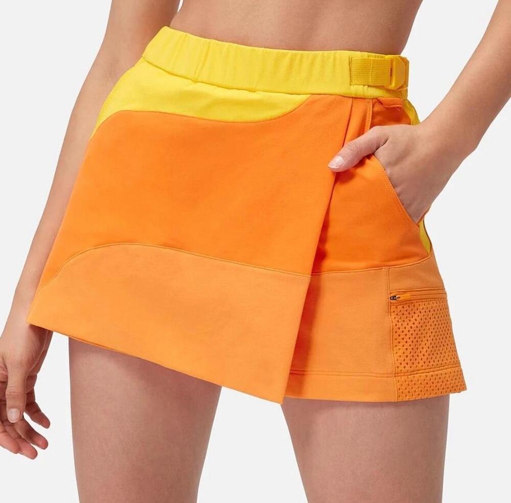 Outdoor Voices RecTrek Skort Sunshine Orange Yellow Hiking Rare Sz. S NWOT